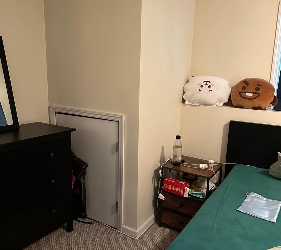 Bedroom detail clean — before cleaning
