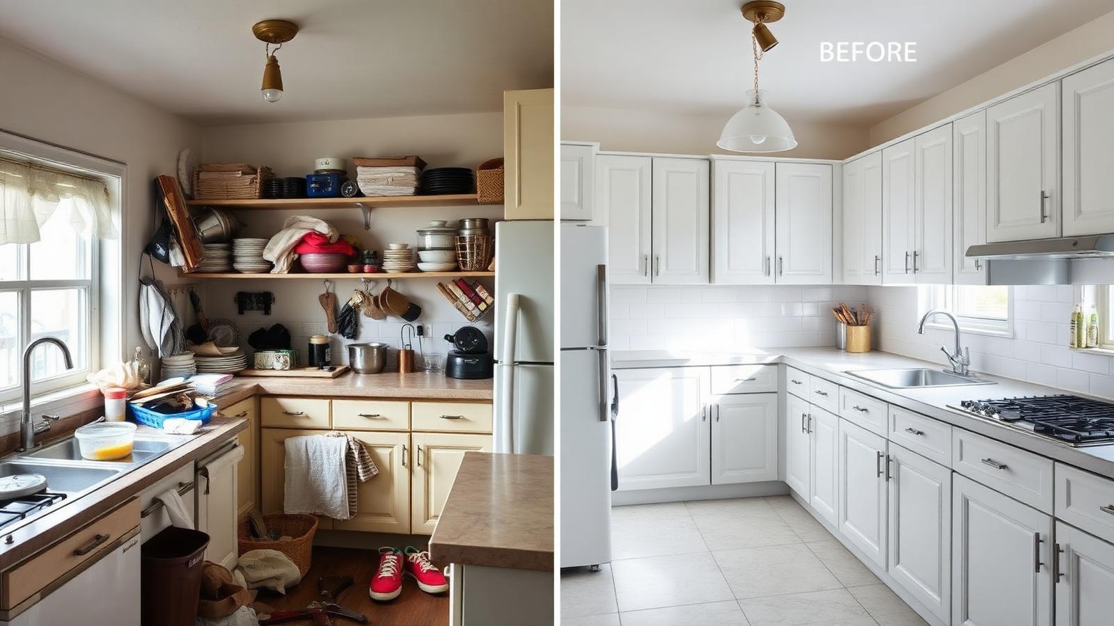 Kitchen deep clean